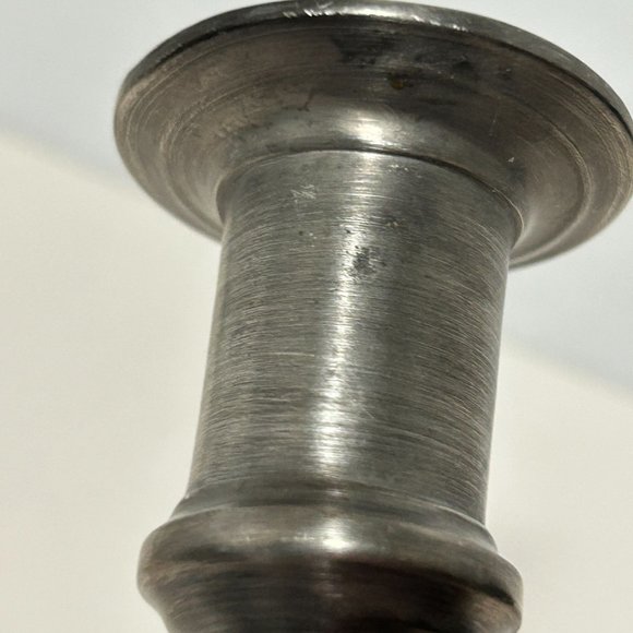 Vintage Colonial Casting Meriden Pewter Candlestick Candle Holder 9” Silver Tone - Picture 10 of 16